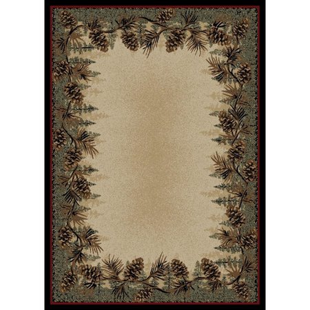 SLEEP EZ 7 ft. 10 in. x 9 ft. 10 in. American Destination Mount Le Conte Area Rug, Multi Color SL1823501